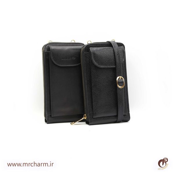 کیف مشکی چرم زنانه