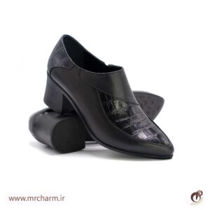 کفش مجلسی کروکو چرم زنانه mrc2111-72