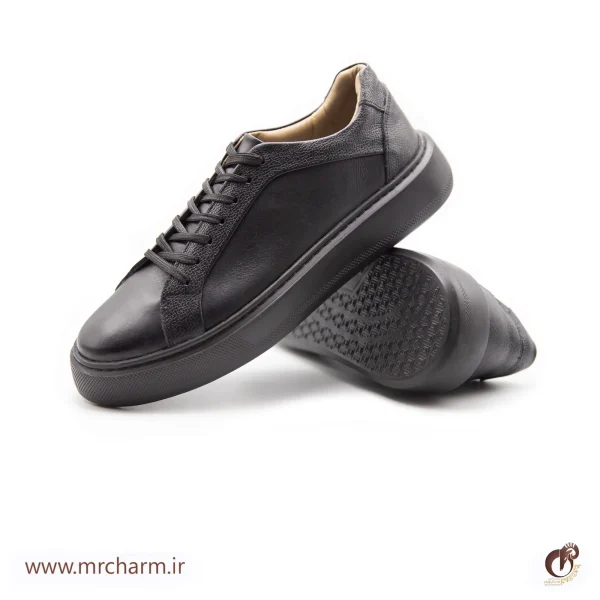 کفش ونس چرم مردانه mrc1123-01 - تصویر 3