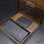 ست هدیه چرم مردانه کیف پول و جاکارتی mrc1318-17