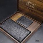 ست هدیه چرم مردانه کیف پول و جاکارتی mrc1318-17 - Image 2