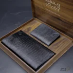 ست هدیه چرم مردانه کیف پول و جاکارتی mrc1318-17 - Image 3