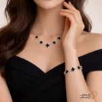 ست دستبند و گردنبند Van Cleef کد mr25-01