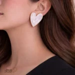 گوشواره میناکاری طرح قلب mr25-04 - Image 4