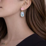 گوشواره میناکاری طرح گل mr25-05 - Image 3